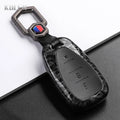 Car Key Cover Compatible with Chevrolet Malibu Blazer Traverse Onix Equinox Volt Bolt Trax Orlando Cruze Spark Camaro – Carbon Fiber Style