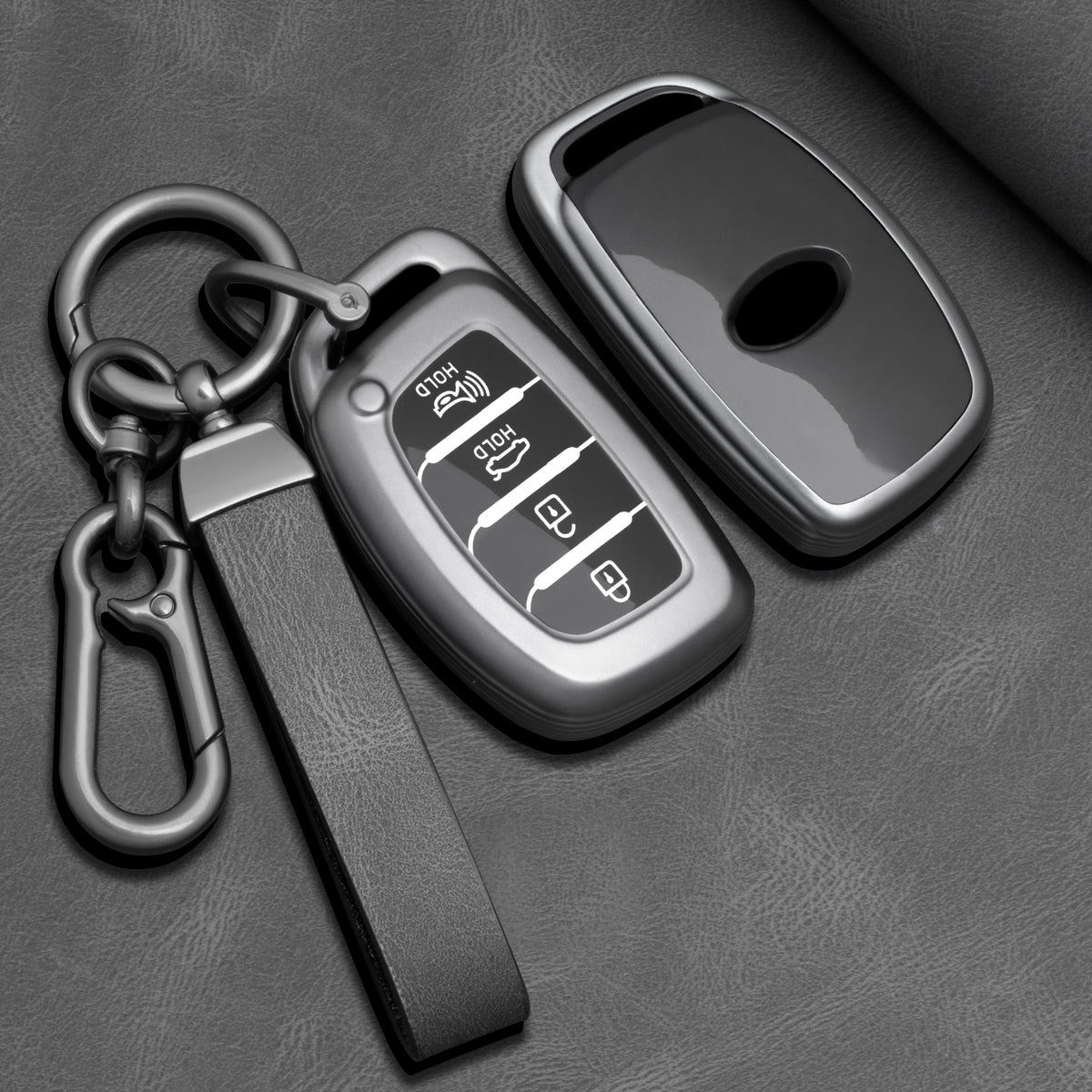 TPU Car Key Fob Cover for Hyundai Tucson, Santa Fe, Rena, Sonata, Elantra, Creta, ix35, ix45, i10, i30 & i40 – 4 Buttons