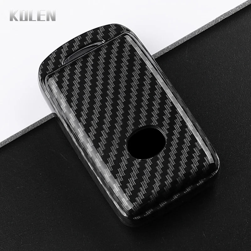Car Key Cover Compatible with Mazda 3 Axela CX30 CX-4 CX5 CX-5 CX8 CX-8 CX-30 CX9 CX-9 – Carbon Fiber Style