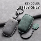 Leather Car Key Fob Cover Compatible with Geely Galaxy L7, 24, L6 MAX, 1.5T, Plus, AIR, PRO, Galaxy L7max, E8, E5