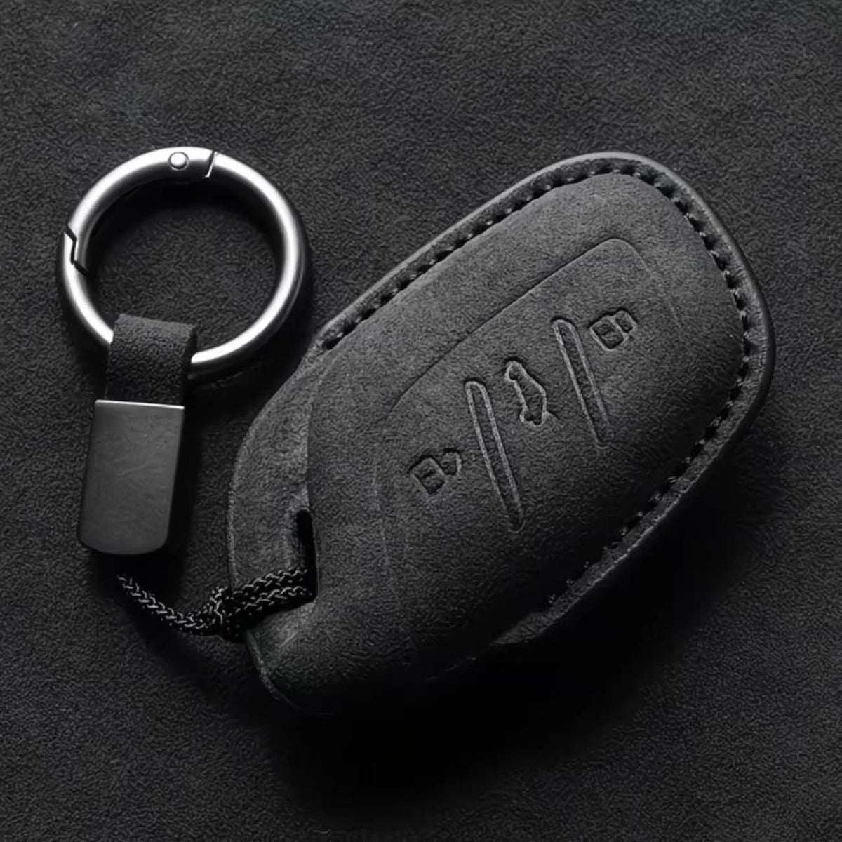 Suede Car Key Cover Compatible with MG 4, MG4 EV, HS, GT, ZS EV, ZX, MG5, MG6, 2023