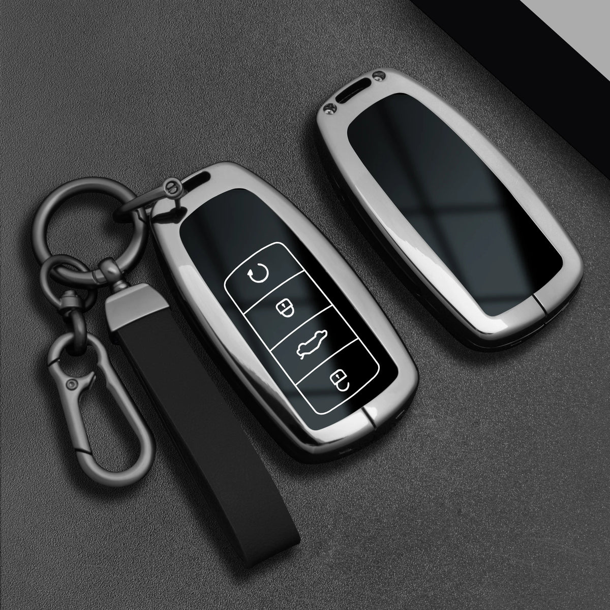 Zinc Alloy Car Key Fob Cover for Chery Tiggo 8 Pro, Tiggo 8 Plus, Tiggo 5 Plus, Tiggo 7 Pro/Pro Max, Omoda 5, C5 & Modod