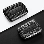Car Key Cover Compatible with Toyota Prius Plus Auris Camry RAV4 Corolla Avalon Highlander CHR Land Cruiser – Carbon Fiber Style