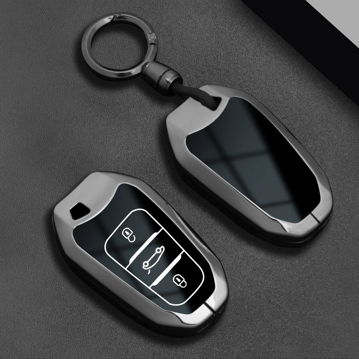 Car Key Fob Cover for Peugeot 2008, 3008, 4008, 5008, 308, 408 & 508; Citroen C1, C2, C4, C6, C3-XR, Picasso & Grand; DS3 & DS5