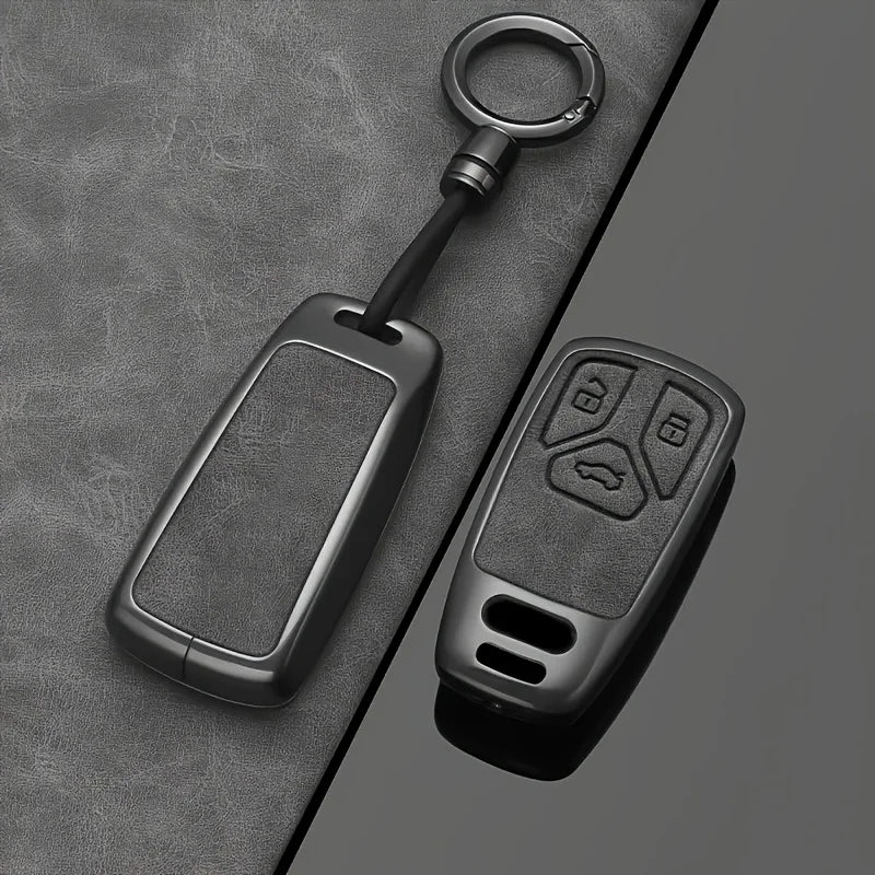 Alloy Car Key Fob Cover for Audi A4 B9, A5, A6, Q5, Q7, S4, S5, S7, TT, TTS, TFSI & RS – 8S, 8W, 4M