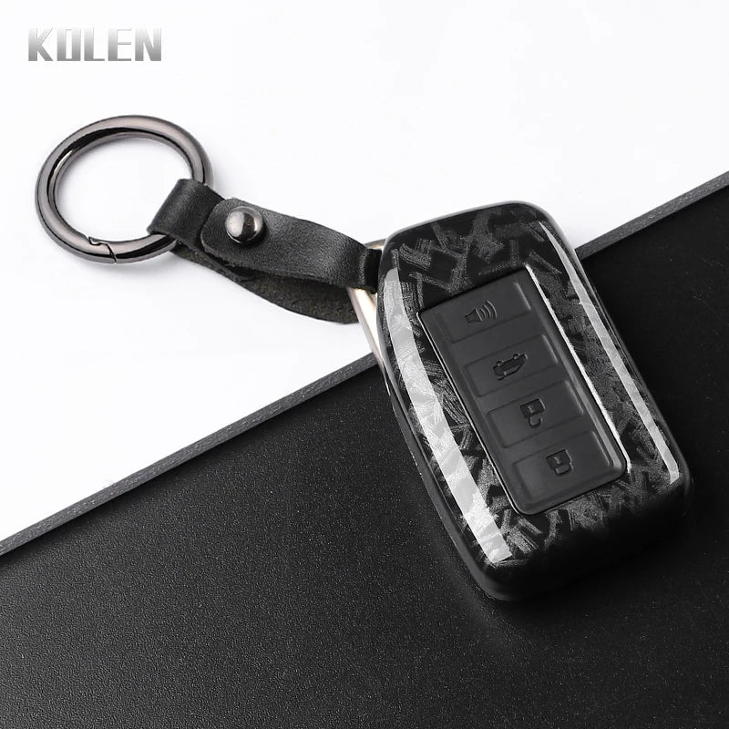 Car Key Cover Compatible with Lexus NX IS RX ES GX LX LS UX GS 200 260 300 350 RX350 ES300 NX200 NX300 – Carbon Fiber Style