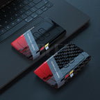 Key Card Cover Compatible with Renault Clio Captur Megane Talisman Espace Zoe Koleos Scenic 4 Arkana; Dacia Sandero – ABS Carbon Fiber Style