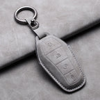 Leather Remote Key Fob Cover Compatible with BYD Atto 3, Han EV, Dolphin – 4 Buttons