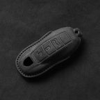 Suede Car Key Fob Cover Compatible with Porsche Panamera, Cayenne, 971, 911, 9YA, Macan, Boxster