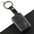 Car Key Cover Compatible with Toyota Aqua RAV4 Land Cruiser Camry Prado Corolla Prius – Carbon Fiber Style