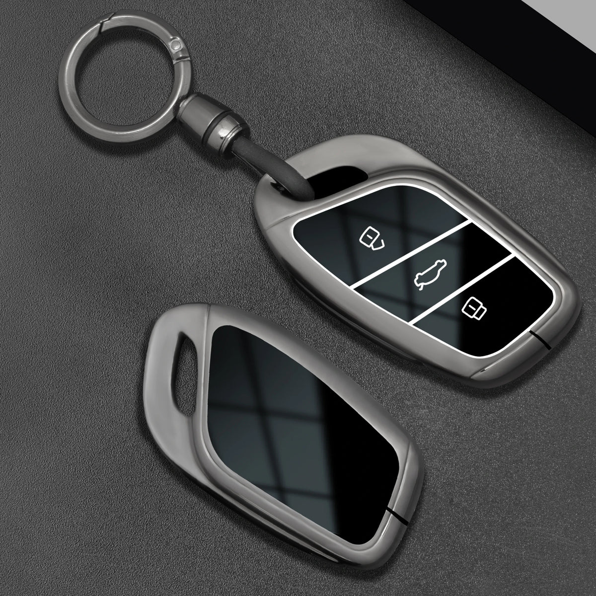 Zinc Alloy Car Key Fob Cover for MG4 EV, HS, GT, ZS EV, ZX, MG5 & MG6; Roewe RX3, RX5, RX8, ERX5, i6 & i5 – 2023