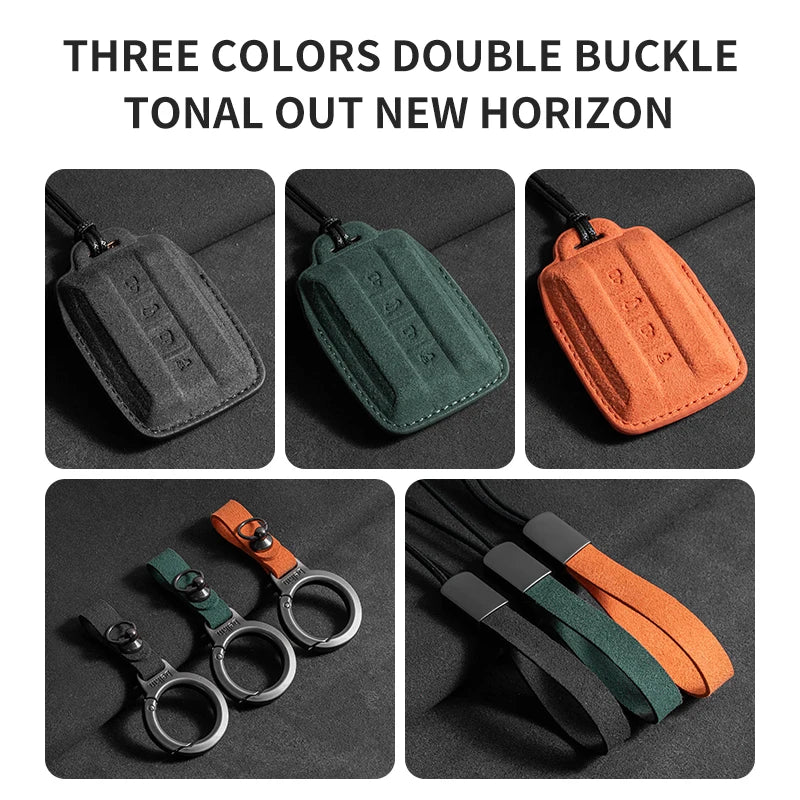 Suede Remote Key Fob Cover Compatible with TANK 300, 500