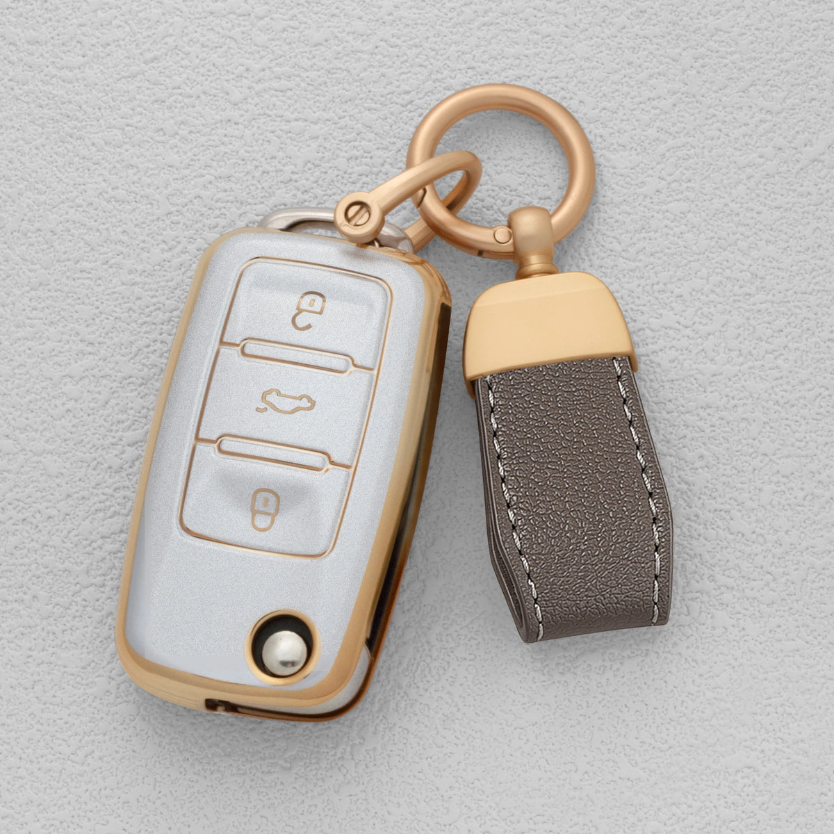 TPU Car Key Fob Cover for Volkswagen Golf 8 MK8, ID.4 & ID.3; Skoda Octavia A8 MK4
