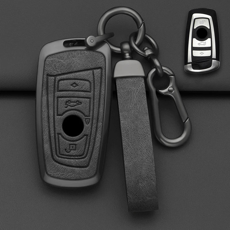 Alloy-Style Car Key Fob Cover for BMW 1, 3 & 5 Series, M3, M4, X3, X4 & i3 – F20, F30, F31, F34, F10, F11, G20, G30, F25