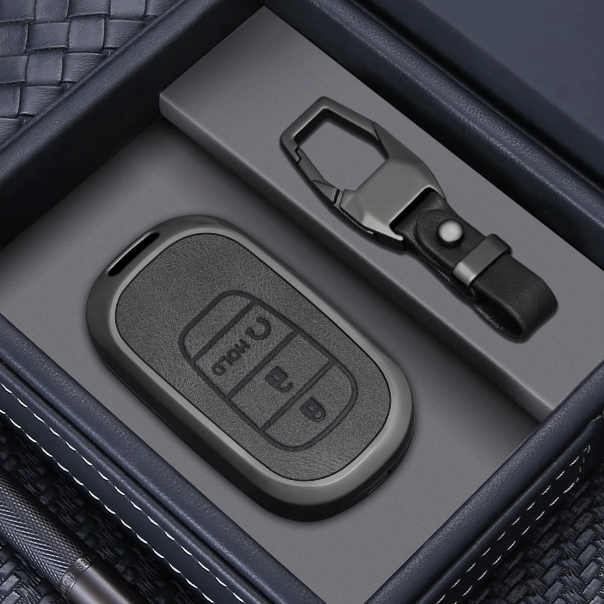 Zinc Alloy Car Key Fob Cover for Honda CR-V, Fit, Civic, Accord, HR-V, City, Odyssey & XR-V – 2/3/4 Buttons