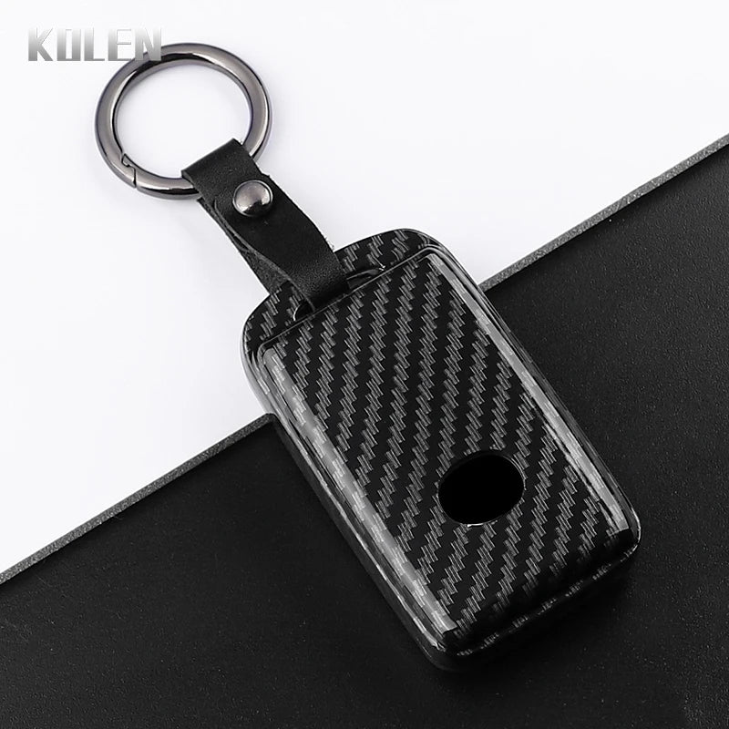 Car Key Cover Compatible with Mazda 3 Axela CX30 CX-4 CX5 CX-5 CX8 CX-8 CX-30 CX9 CX-9 – Carbon Fiber Style