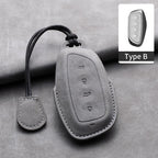 Leather Car Key Cover Compatible with Great Wall Haval/Hover H6, H7, H8, H4, H9, F5, F7, H2S, H3, H5, M6, Dargo, B07, A07