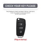 Suede Car Key Cover Compatible with Audi A1, A3, A4, A5, A6, A7, Q3, Q5, S6, B6, B7, B8, C6, 8P, 8V, 8L, TT, RS