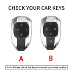 Suede Keyless Car Key Cover Compatible with GAC Trumpchi Empow J11, J12, J13, J14, J15, J16, GS8 (2021)