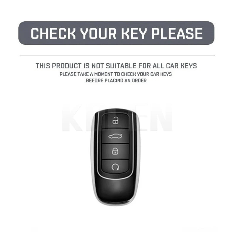 Car Key Cover Compatible with Chery Tiggo 8 Pro Tiggo 8 Plus New 5 Plus 7 Pro Arrizo – Carbon Fiber Style
