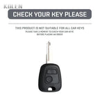 Car Key Cover Compatible with Citroen C1 C2 C3 C4; Peugeot 107 206 207 307; Toyota Aygo – Carbon Fiber Style