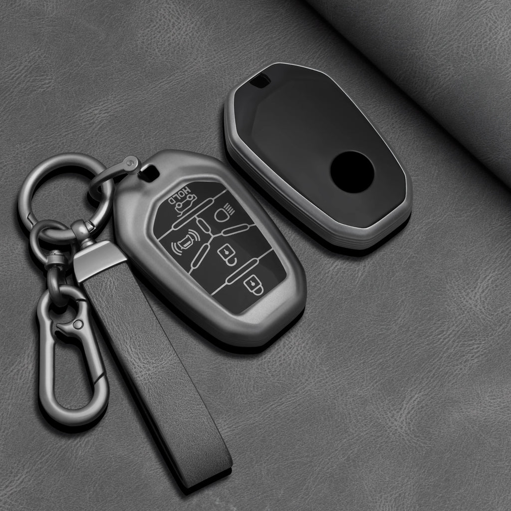 TPU Car Key Fob Cover for SsangYong Rexton Y400, Y450 & G4 – 5 Buttons