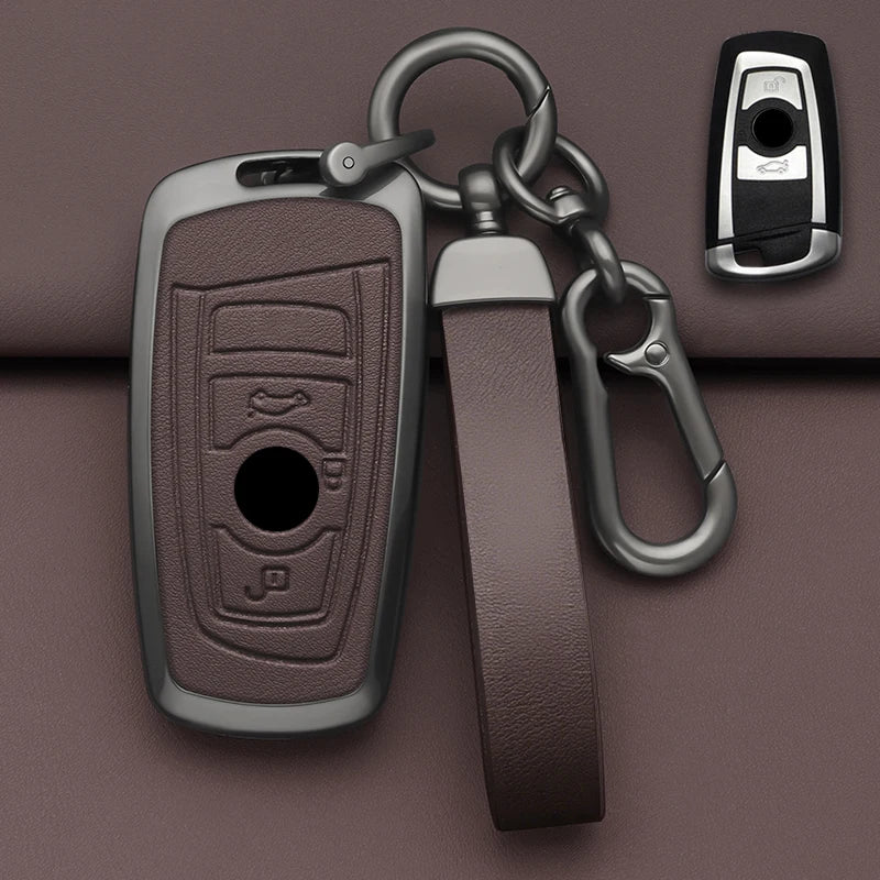 Alloy-Style Car Key Fob Cover for BMW 1, 3 & 5 Series, M3, M4, X3, X4 & i3 – F20, F30, F31, F34, F10, F11, G20, G30, F25