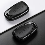 Car Key Cover Compatible with Chevrolet Malibu Blazer Traverse Onix Equinox Volt Bolt Trax Orlando Cruze Spark Camaro – Carbon Fiber Style