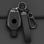 Alloy-Style Car Key Fob Cover for Mercedes-Benz A-Class, B-Class, C-Class, R-Class, CLA, GLA, GLC & GLK – W176, W203, W204, W210, W211 – 2/3 Buttons