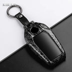LED Display Key Cover Compatible with BMW G30 G12 G11 G32 G31 5 7 Series i8 I12 I15 G01 X3 X4 G02 G05 X5 G07 X7 – Carbon Fiber Style