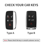 Leather Remote Key Fob Case Compatible with Land Rover Range Rover Sport, Evoque, Freelander