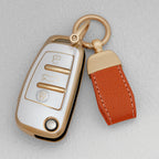 Quicksand Gold TPU Car Key Fob Cover for Audi A3, A4, A6, RS3, Q3, Q7, TT & S3 – 8L, 8P, 8V, B6, B7, B8, C5, C6, 4F
