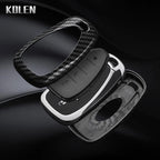 Car Key Cover Compatible with Chevrolet Malibu Blazer Traverse Onix Equinox Volt Bolt Trax Orlando Cruze Spark Camaro – Carbon Fiber Style