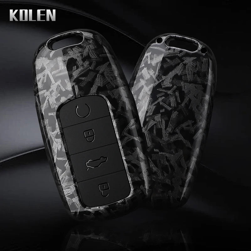 Car Key Cover Compatible with Chery OMODA 5 C5 Tiggo 7 8 Pro Max Tiggo 7 8 Plus Arrizo 5 Plus – Carbon Fiber Style