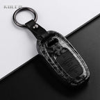 Car Key Cover Compatible with Audi A1 A3 8V A4 B8 B9 A5 A6 C7 A7 A8 Q3 Q5 Q7 S4 S6 S7 S8 R8 TT – Carbon Fiber Style