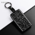 Car Key Cover Compatible with Renault Koleos Captur Megane Clio Scenic Talisman Arkana; Dacia Sandero – Carbon Fiber Style