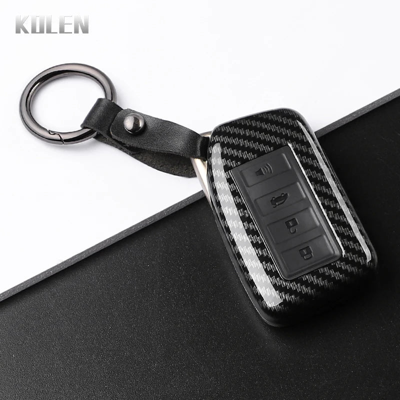 Car Key Cover Compatible with Lexus NX IS RX ES GX LX LS UX GS 200 260 300 350 RX350 ES300 NX200 NX300 – Carbon Fiber Style