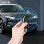 Car Key Cover Compatible with Ford B-Max C-Max Eco Sport Galaxy Fiesta Focus 2 Ecosport Kuga Escape Falcon – Carbon Fiber Style