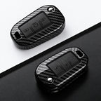 Car Key Cover Compatible with Peugeot 208 301 307 308 508 2008 3008 5008 Expert; Citroen C3 C4 C5 Cactus C6 C8 – Carbon Fiber Style