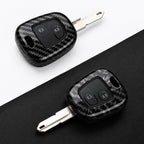 Car Key Cover Compatible with Citroen C1 C2 C3 C4; Peugeot 107 206 207 307; Toyota Aygo – Carbon Fiber Style