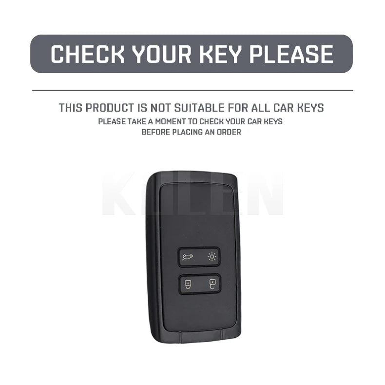 Car Key Cover Compatible with Renault Koleos Captur Kadjar Megane Clio Scenic Talisman Arkana Zoe; Dacia Sandero – Carbon Fiber Style