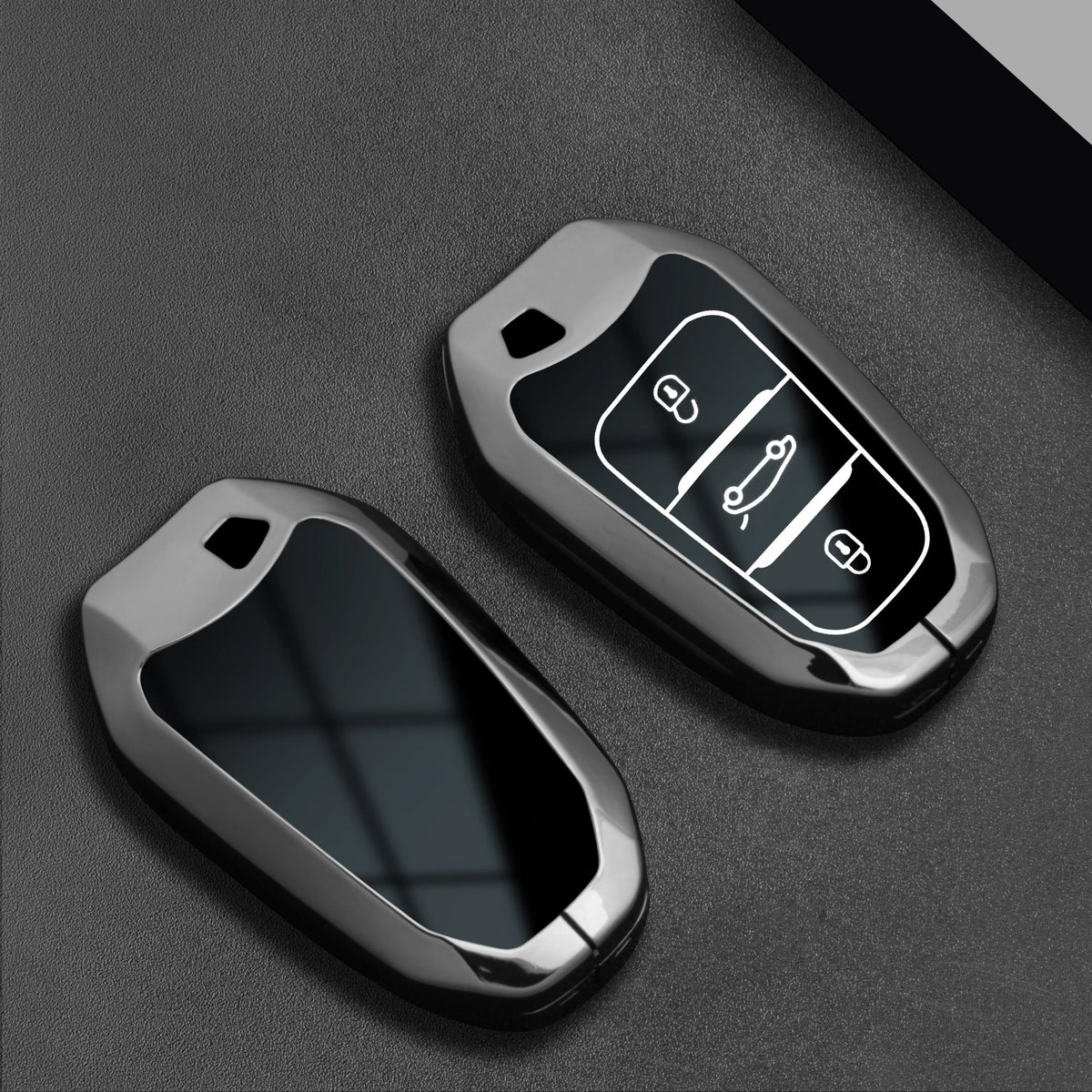 Car Key Fob Cover for Peugeot 2008, 3008, 4008, 5008, 308, 408 & 508; Citroen C1, C2, C4, C6, C3-XR, Picasso & Grand; DS3 & DS5