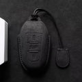Suede Car Key Fob Cover Compatible with Citroen C3, C5 Aircross, C4; DS 3, 7, 9 Crossback; Peugeot 2008, 3008, 5008, 308, 508