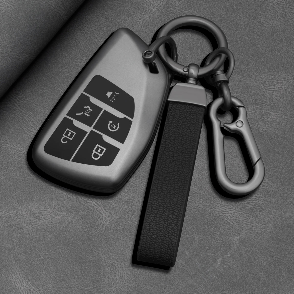 Car Key Fob Cover for Buick Envision, GMC Yukon XL & Denali, Chevrolet Suburban & Tahoe