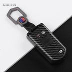Flip Key Cover Compatible with Mazda 2 3 5 6 8 CX7 CX-7 CX5 CX-5 CX9 CX-9 MX5 MX-5 M6 RX8 RX-8 – 2/3/4 Buttons – Carbon Fiber Style