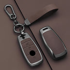 Alloy-Style Car Key Fob Cover for Mercedes-Benz A, C, E, S & G-Class, GLC, CLE, CLA, GLB, GLS & AMG – W177, W205, W213, W222, X167
