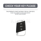 Car Key Cover Compatible with Volkswagen (VW) Passat B8 Magotan; Skoda Superb A7 Kodiaq; SEAT – Carbon Fiber Style