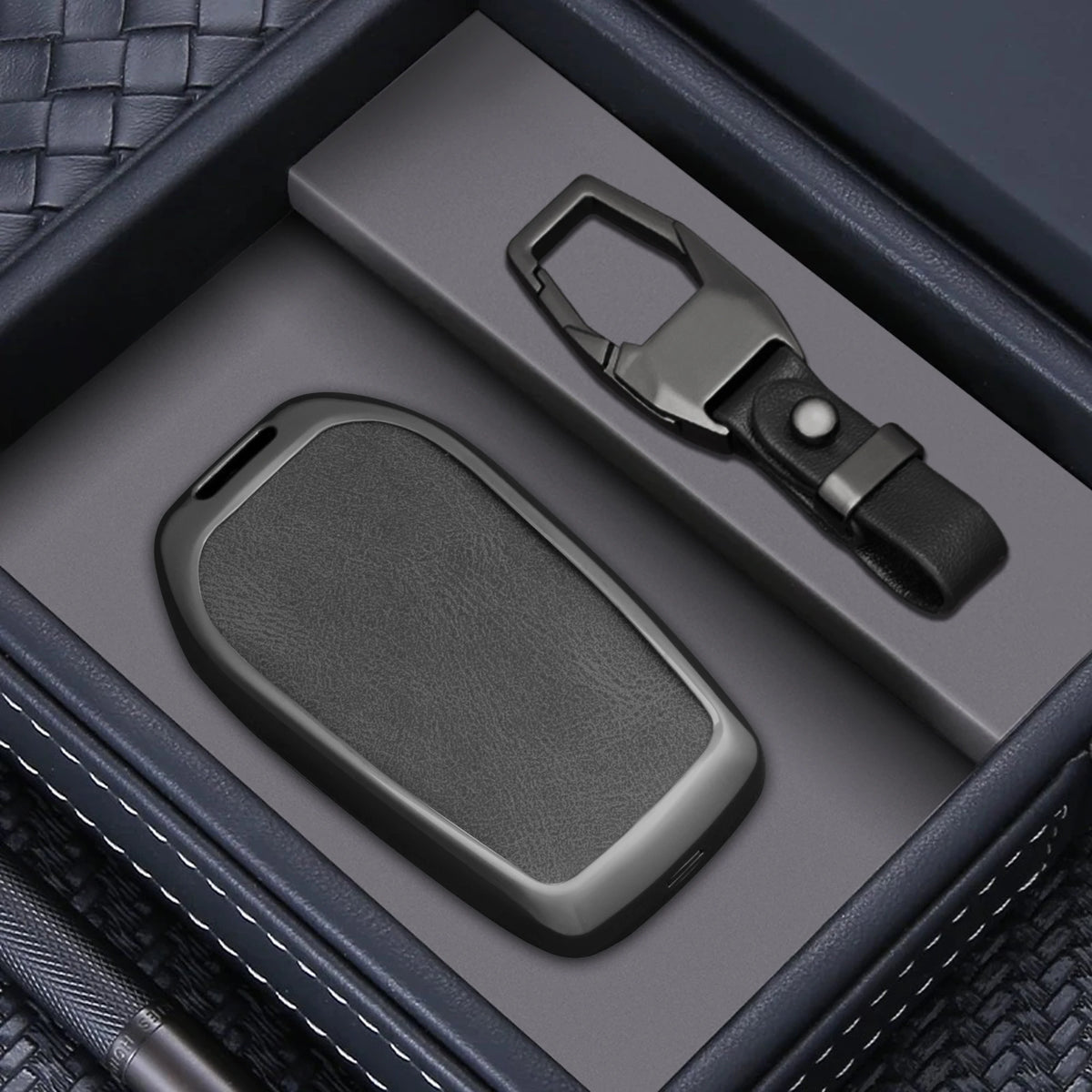 Zinc Alloy Car Key Fob Cover for Toyota RAV4, Crown, Hilux, Fortuner, Camry, Land Cruiser & Prado – 2/3 Buttons