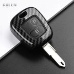 Car Key Cover Compatible with Citroen C1 C2 C3 C4; Peugeot 107 206 207 307; Toyota Aygo – Carbon Fiber Style