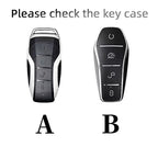 Suede Keyless Car Key Cover Compatible with BYD Song Plus, Atto 3, Han EV, Yuan, Tang DM, 2018, Qin, Seal, Dolphin, E2
